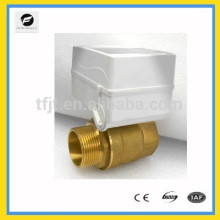 DC3.6V electric ball valve DN32 brass/stainless steel motorized ball valve for solar heating systems